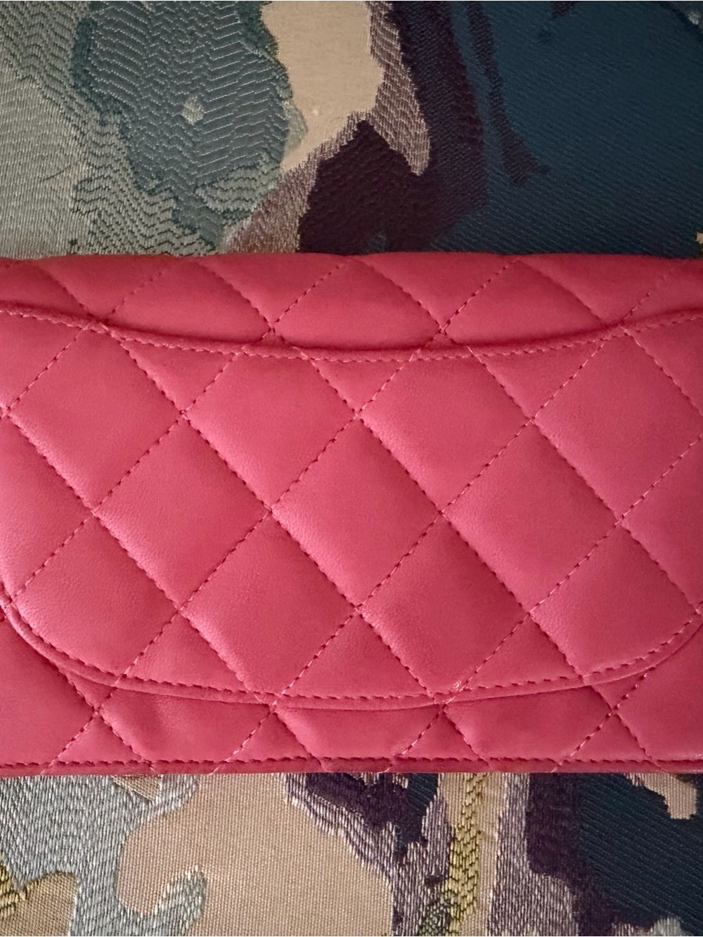 AUTHENTIC Chanel Quilted Pink Leather Wallet with CC Logo - Picture 3 of 10